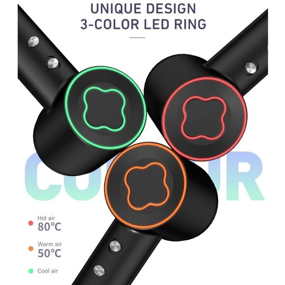 NWT Silver High-Speed Brushless Motor Negative Ionic Hair Dryer Diffuser Nozzle - Picture 2 of 9